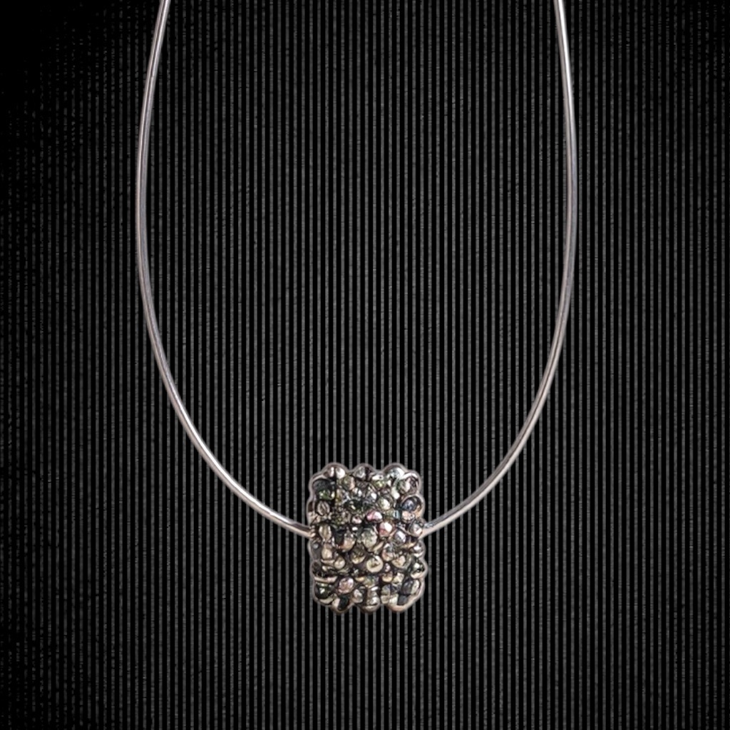 Vintage Ilan Hubara Designed 925 Sterling Modernist 2 Ways To Wear!